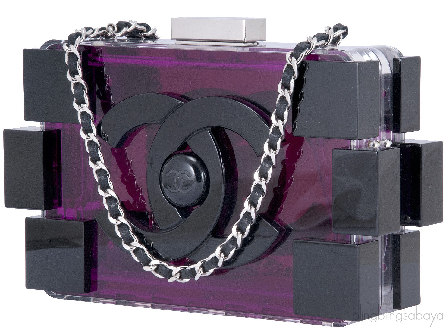 LEGO Purple Plexiglass Clutch Bag