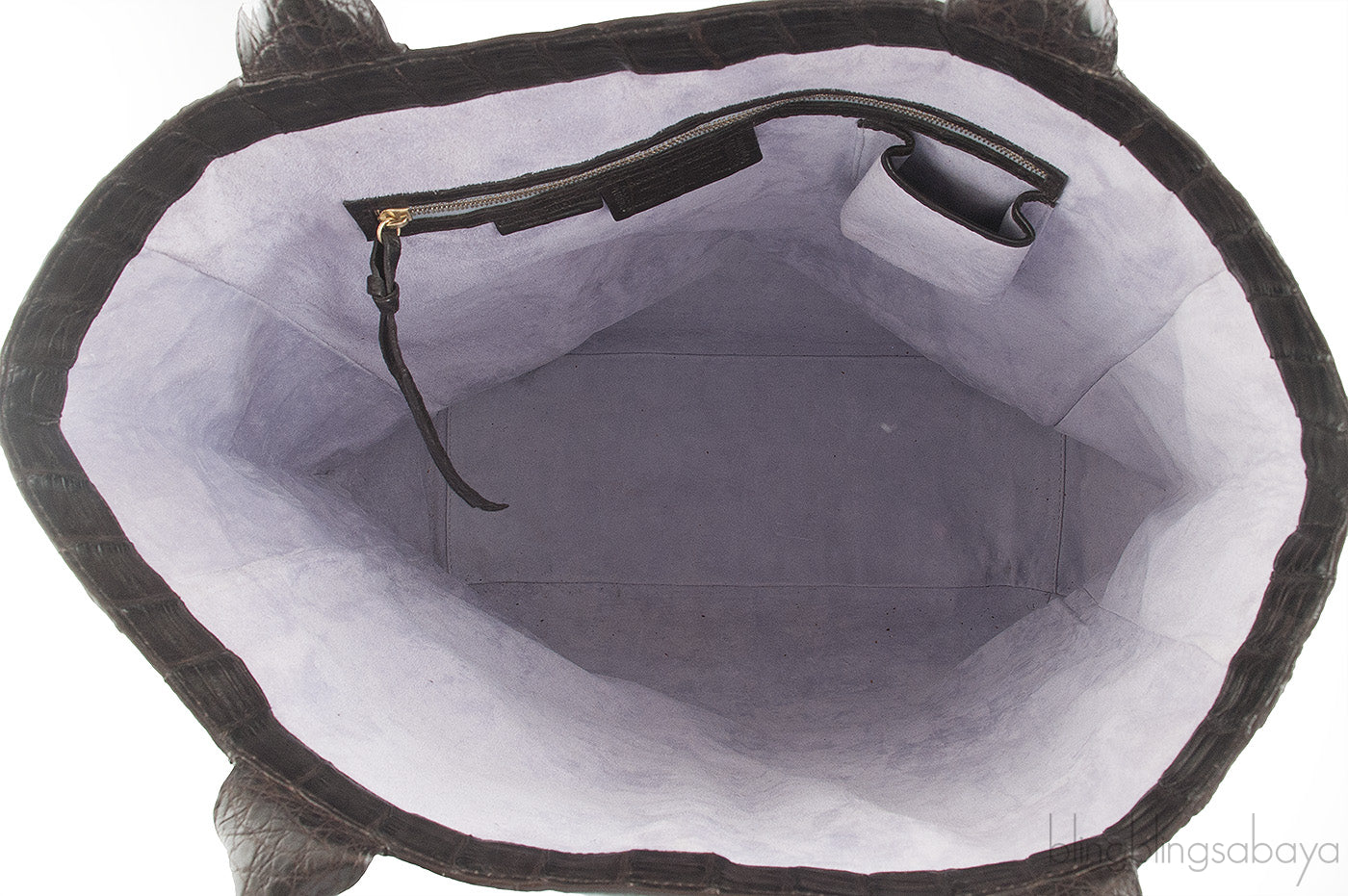 Hanging Leaf Crocodile Tote Bag