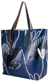 Blue Printed PVC Tote