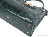 Fendi Peekaboo Medium Green Python Bag