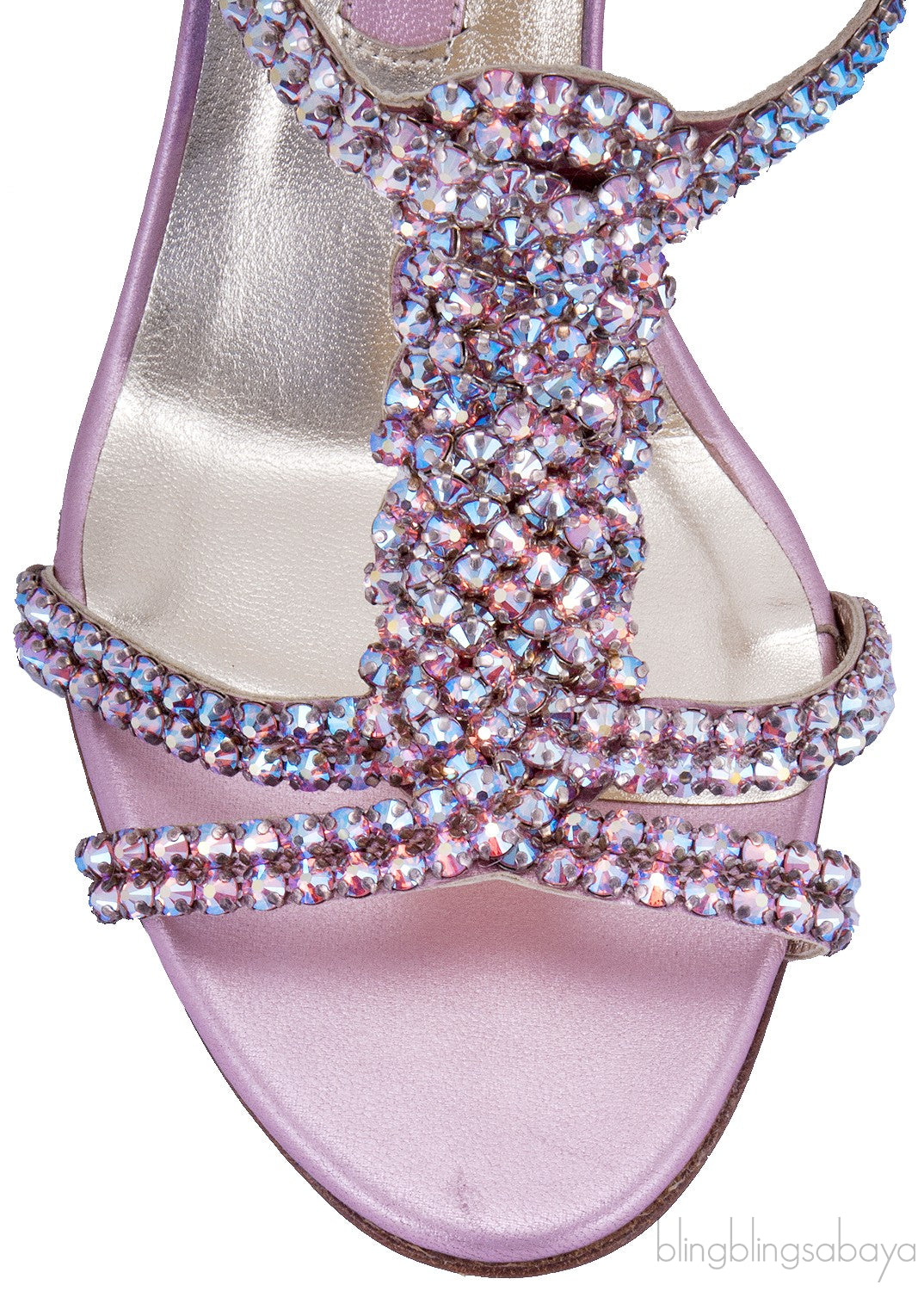 Pink Crystal Embellished Sandals