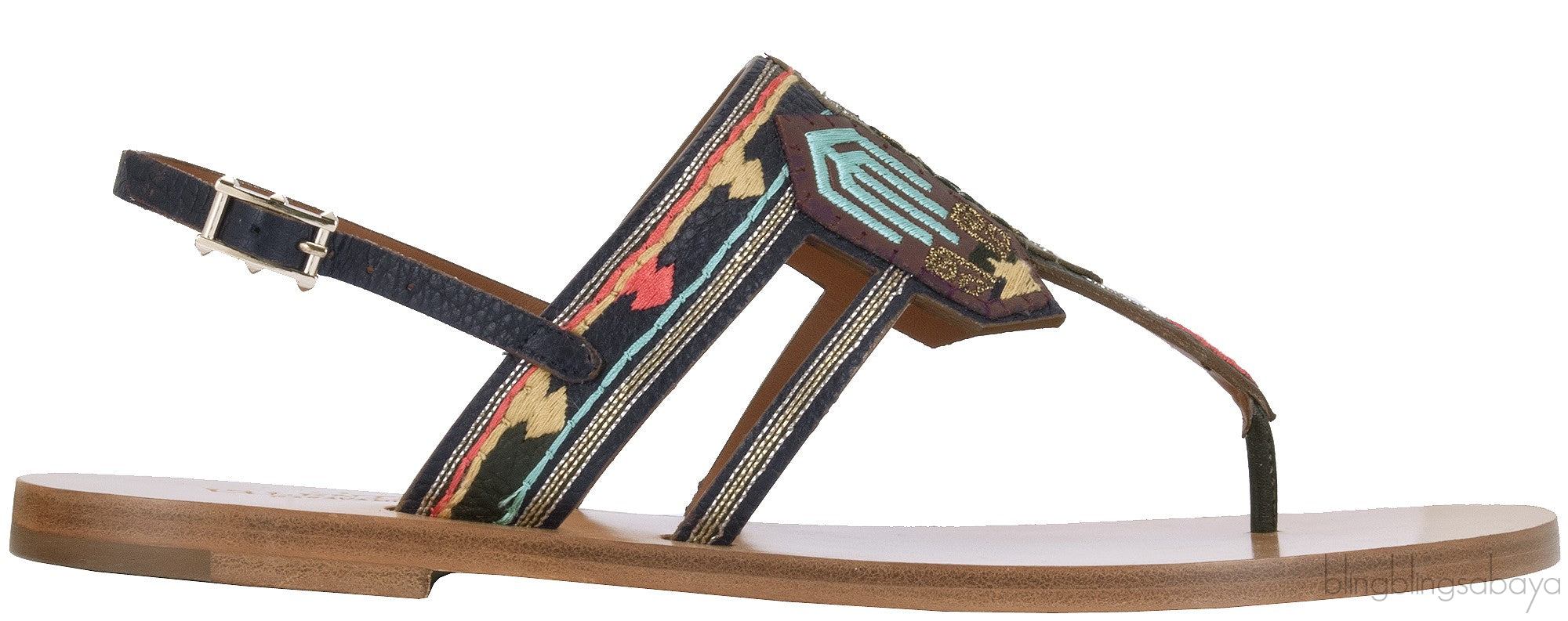 Multi-color Slip On Sandals