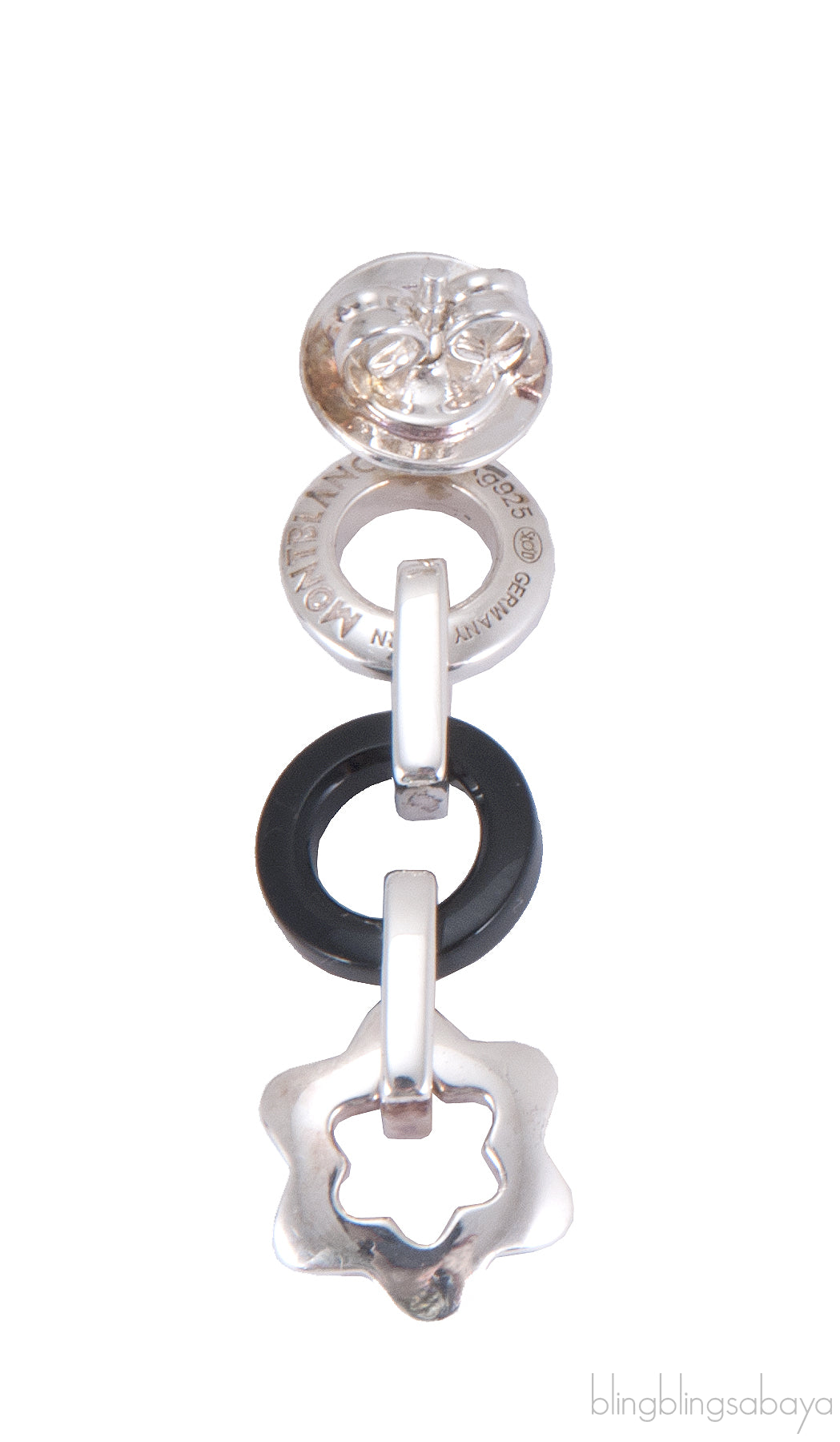 Silver Onyx Drop Earrings