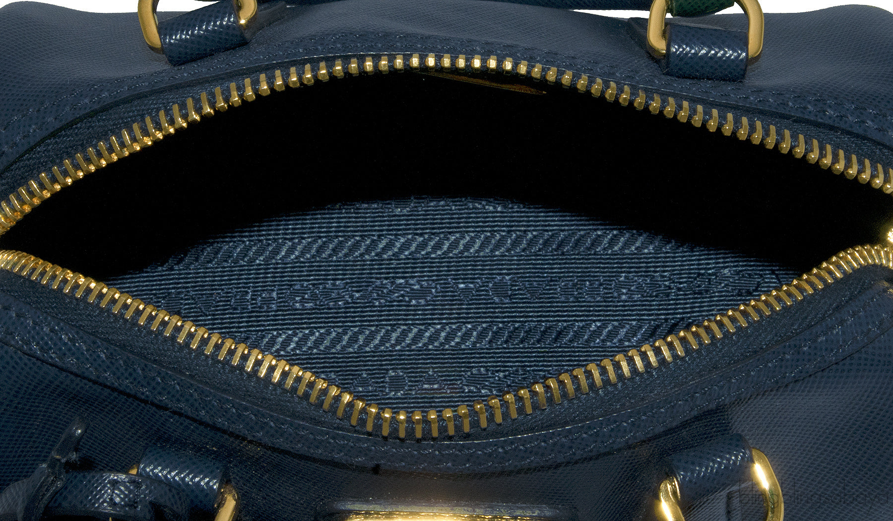 Navy Blue Mini Top Handle Bag