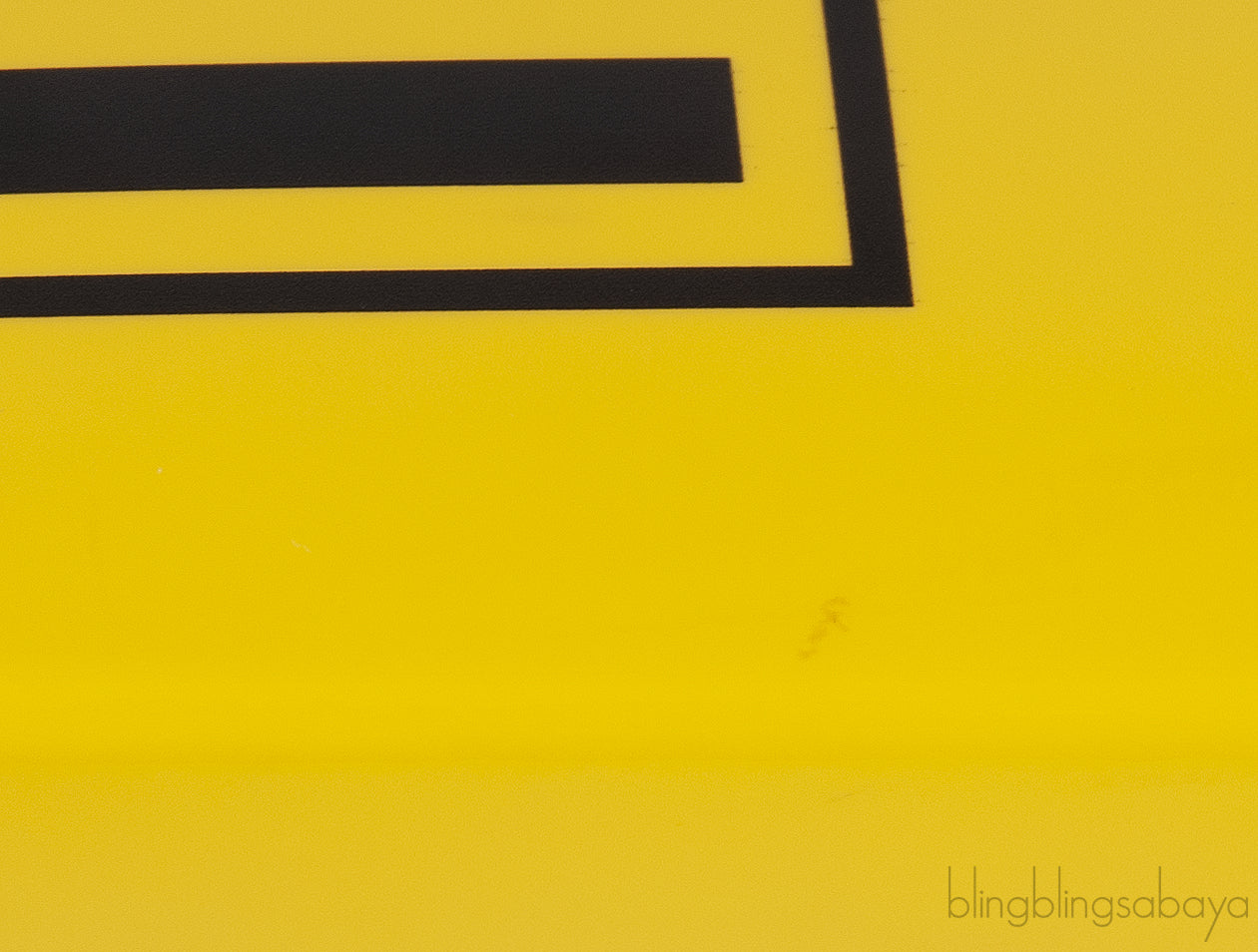 Yellow Patent Mini Box Bag