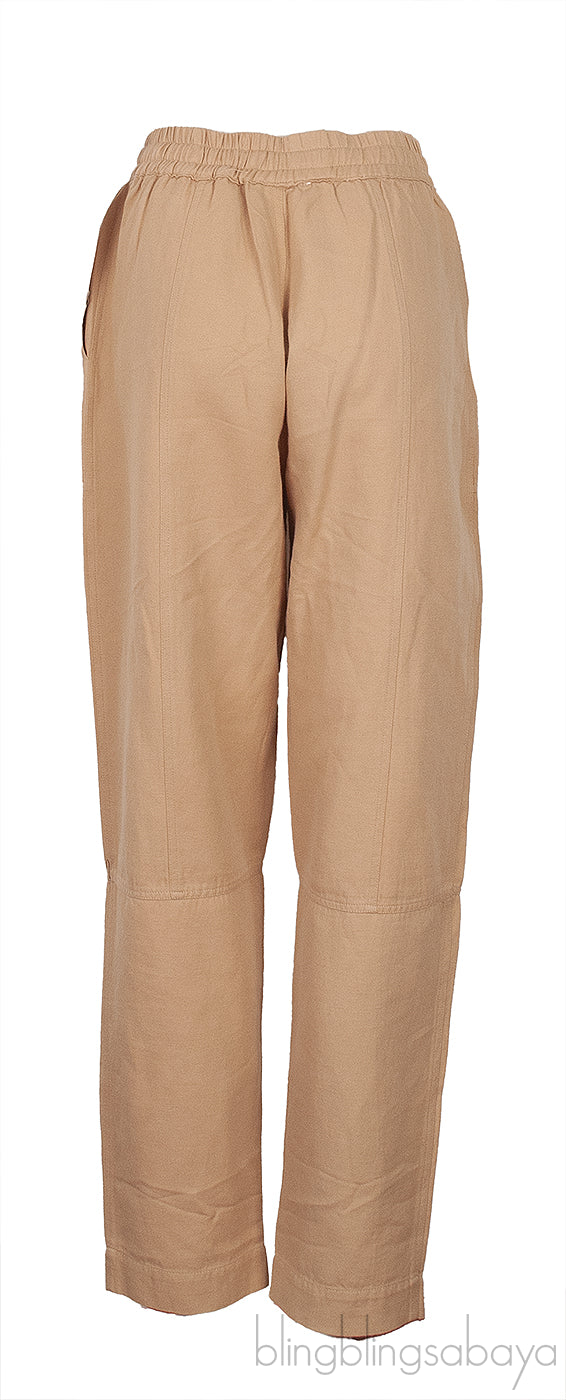 Linen and Cotton Brown Trouser