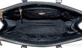 Black Saffiano Double Zip Large Tote