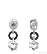 Silver Onyx Drop Earrings