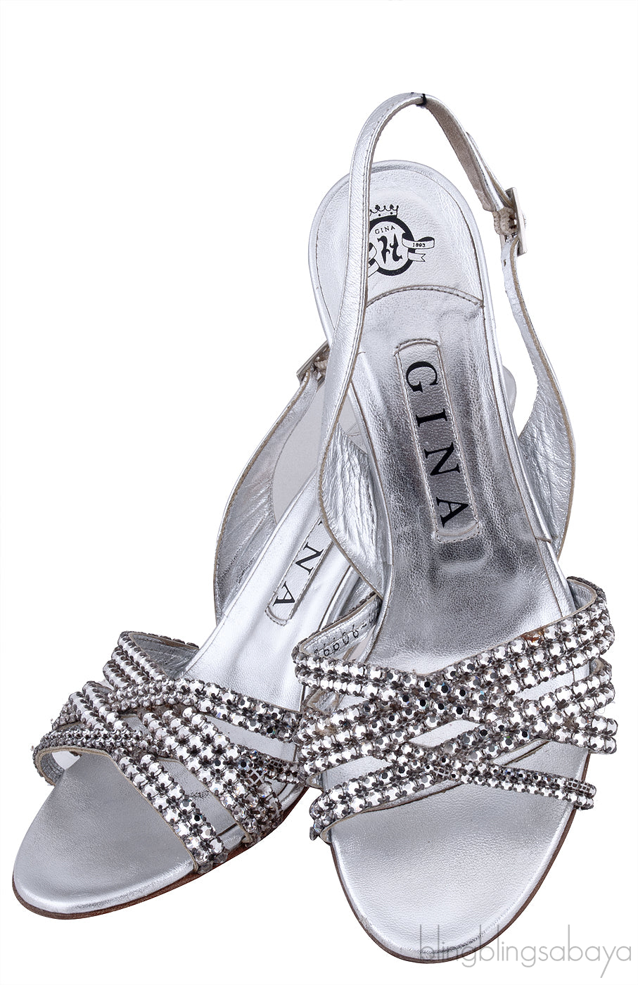 Maggie Crystal Slingback Sandals