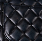 Black Quilted Vintage Jumbo Flap Bag GHW
