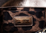 Sequined Leather Shoulder Bag