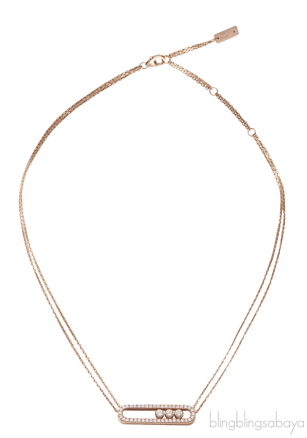 Classic Pave Diamond Necklace