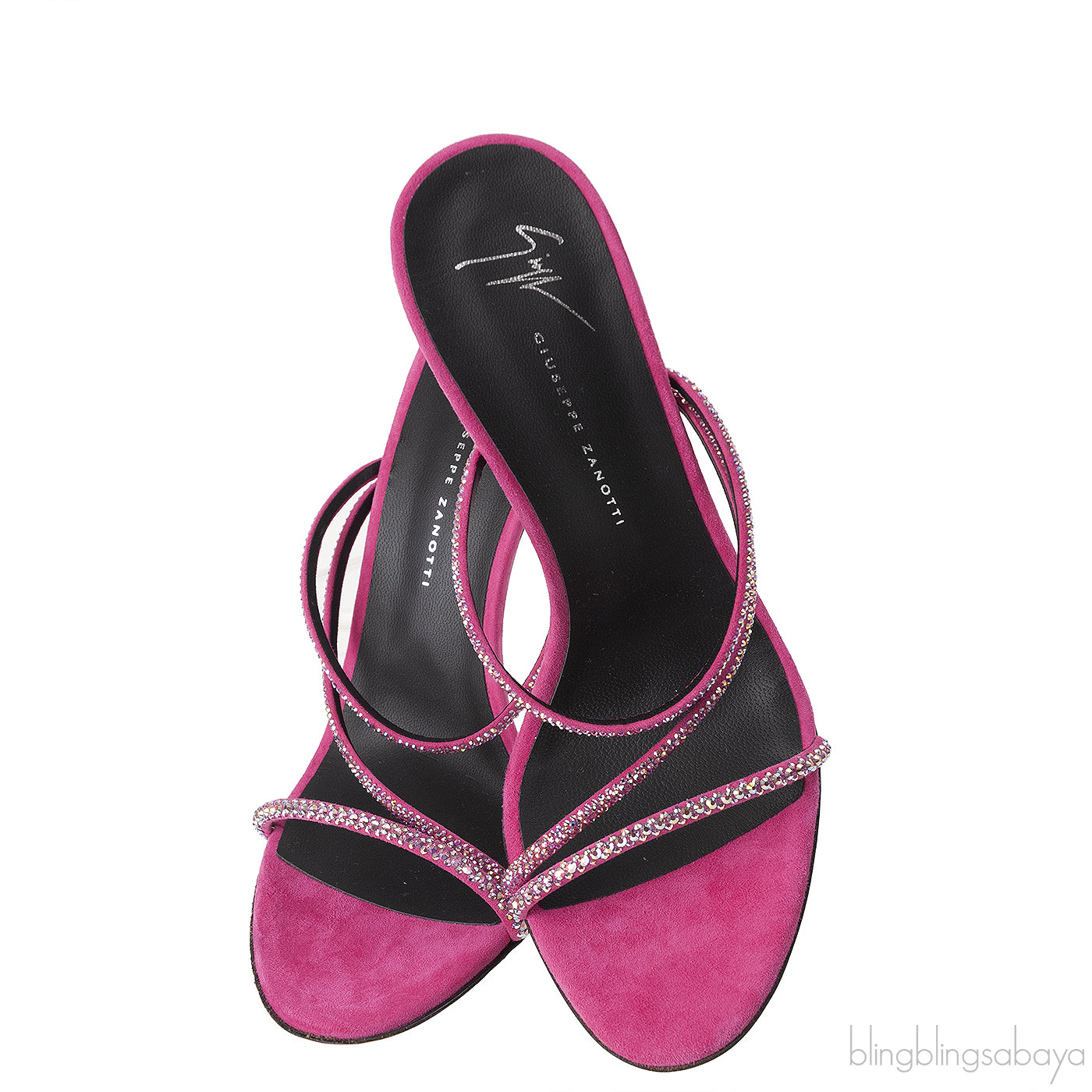 Pink Julianne Crystal Embellished Sandals