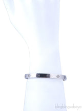 White Gold LOVE Bracelet