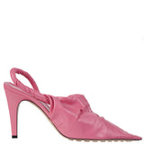 Bottega Veneta Pink Point Leather Slingback Pumps