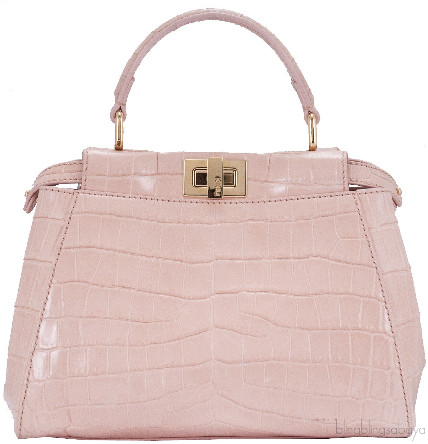 Mini Baby Pink Crocodile Peekaboo