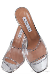 Aquazzura PVC Secrets 95mm Mules 38