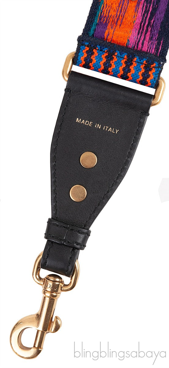 Canvas Embroidered Mexico Studded Shoulder Strap