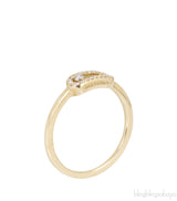 Yellow Gold Slide Diamond Ring