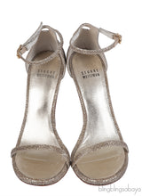 Stuart Weitzman Glitter Nudist Heel Sandals
