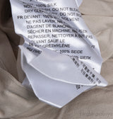 Beige Crinkled Silk-Habotai Maxi Dress