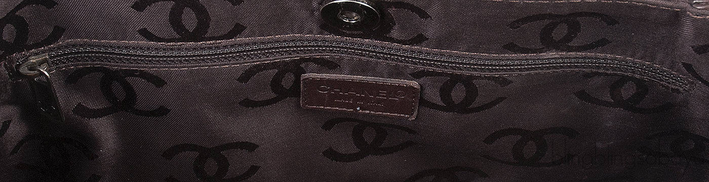 Chanel Wild Stitch CC Coffee Brown Handbag