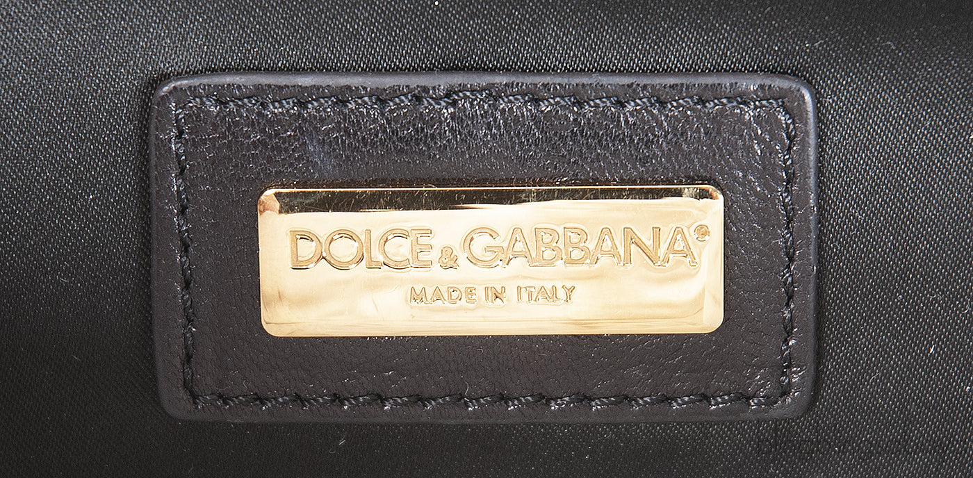 Dolce & Gabbana Gold Snakeskin Wallet Clutch