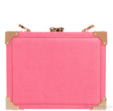 Lizard-Embossed Leather Shoulder Bag