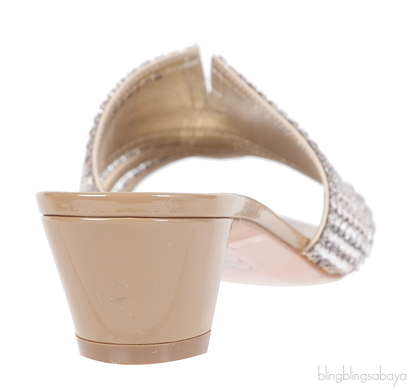 Gina Silver Crystal Nude Utah Sandals