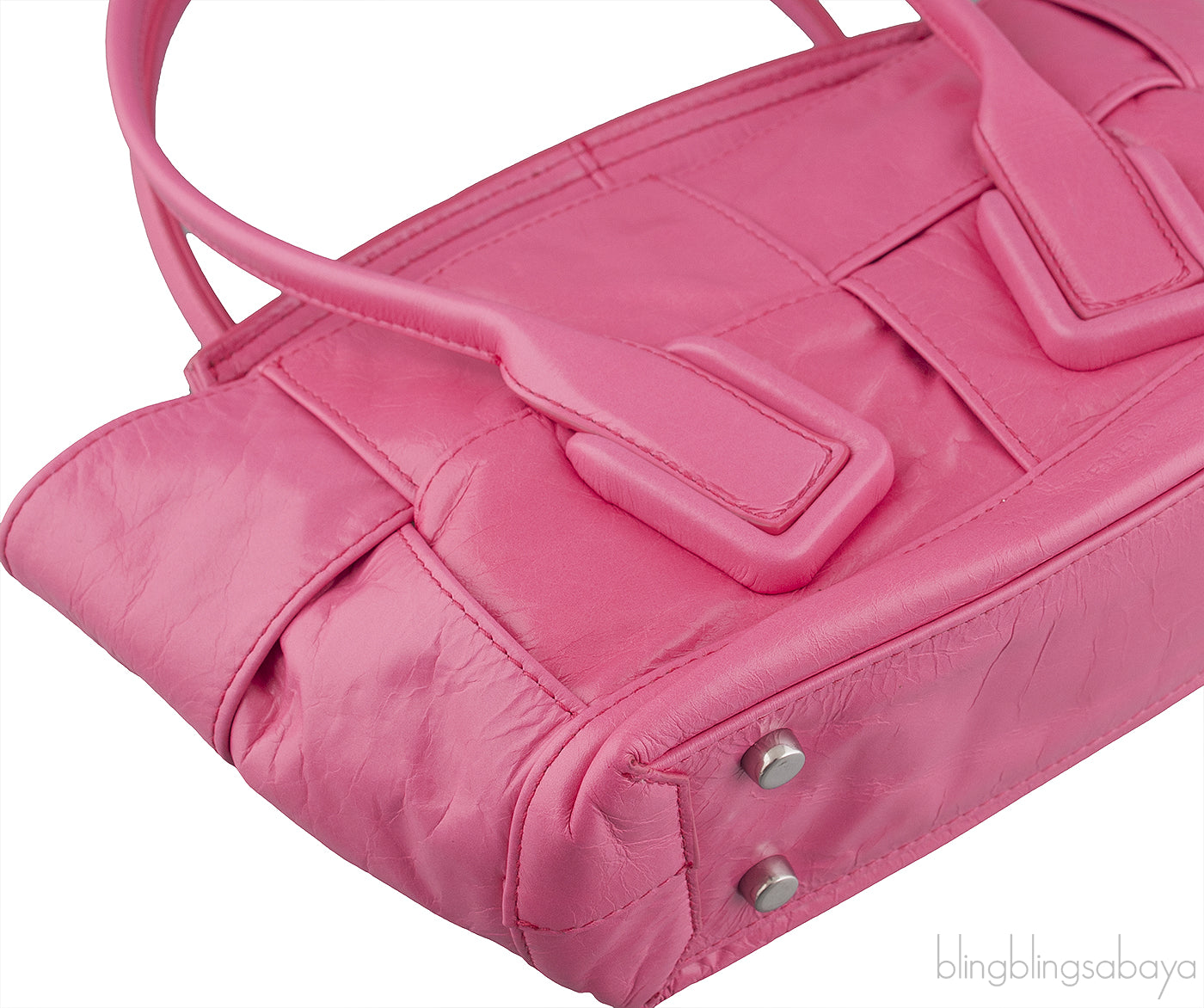 Pink Arco Mini Leather Tote