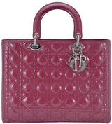Patent Pinkish Red Lady Dior
