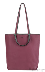 Moynat Quattro Reversible Bi-color Leather Tote