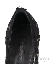 Belucci Taormina Black Lace Embellished Pumps