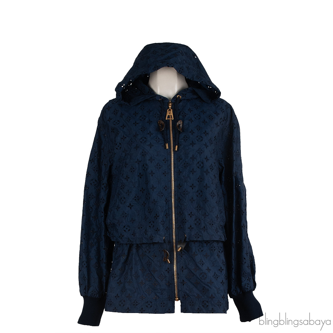 Louis Vuitton Blue Broderie Monogram Jacket