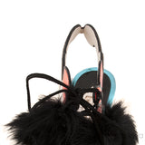 Pom Pom Detail Cut-out Sandals