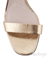 Crystal Heel Ankle Strap Sandals