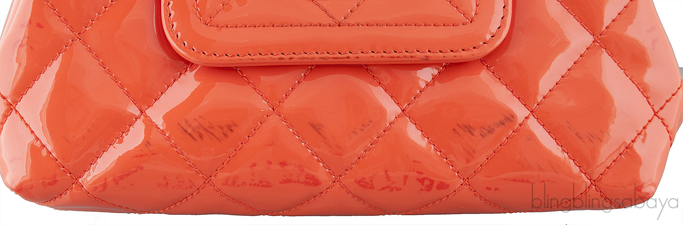 Coco Shine Accordion Patent Mini Bag
