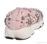 Pink Embellished Fusion Sneakers