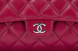 Red Quilted Cosmetic Pouch