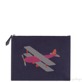 Moynat Leather Zip Pouch