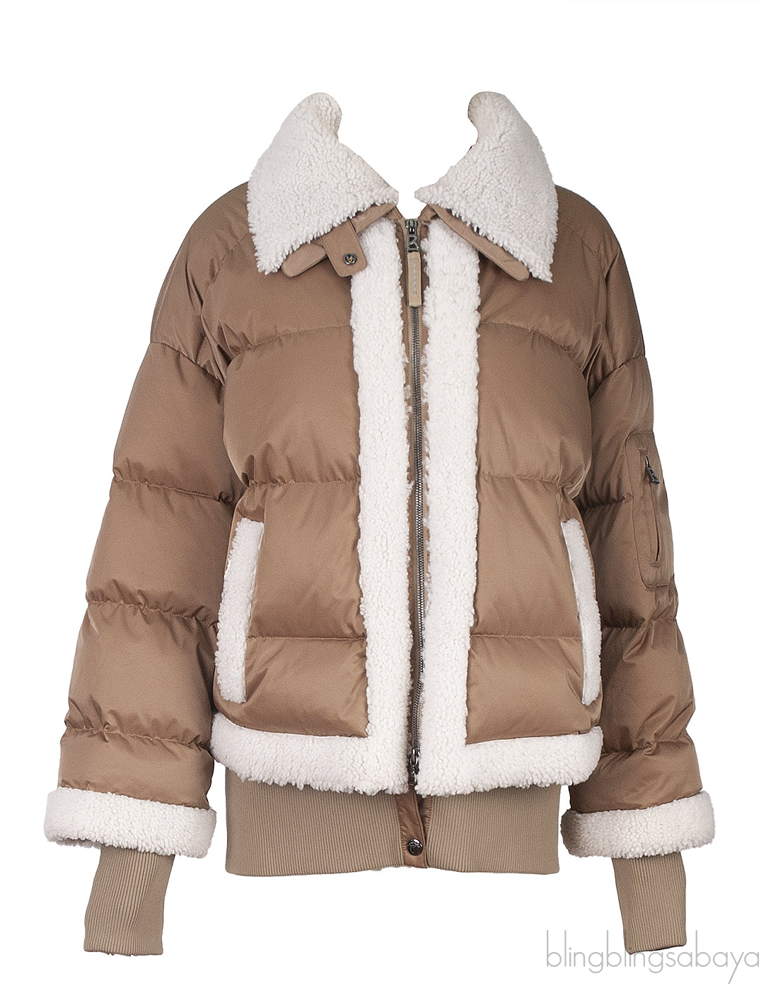 Bogner Suza Layered Hooded Shearling Jacket