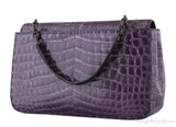 Purple Crocodile Handbag