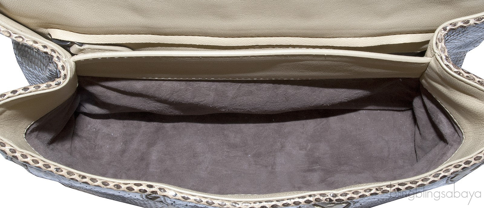 Snakeskin Intrecciato Shoulder Bag*