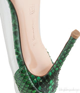 Green Python Plexi Pumps