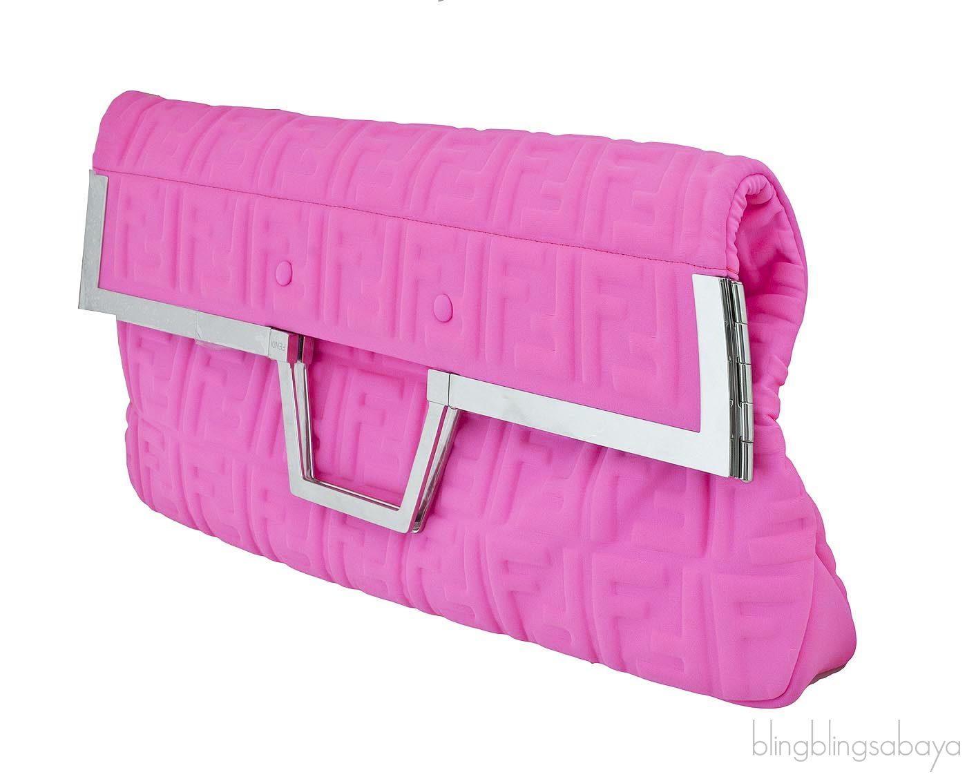 Flat Shopping Bag Neon Pink Large