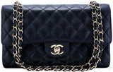 Classic CC Black Quilted Medium Flap