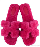 Oran Teddy Bear Fuchsia Sandals