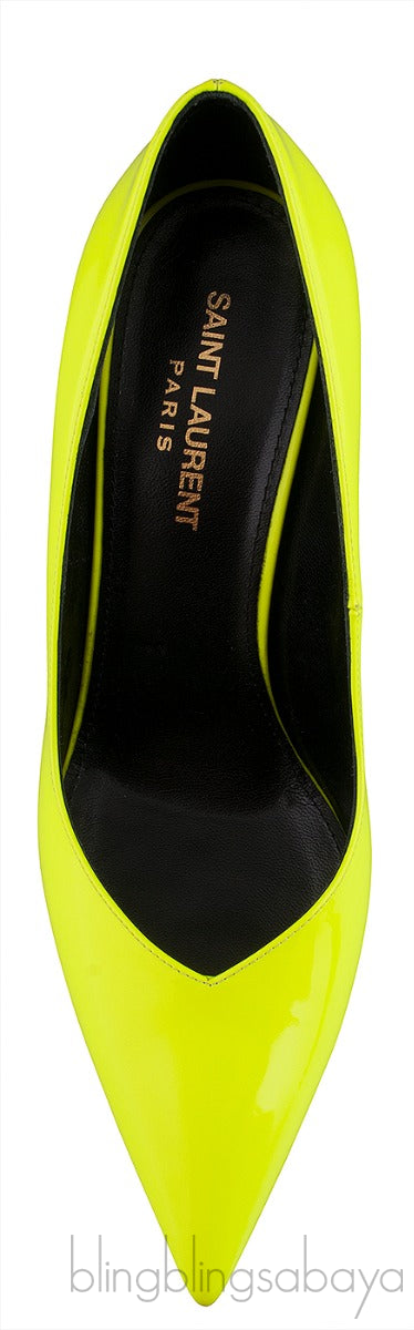 Neon Green Pointed Toe Heels