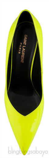 Neon Green Pointed Toe Heels