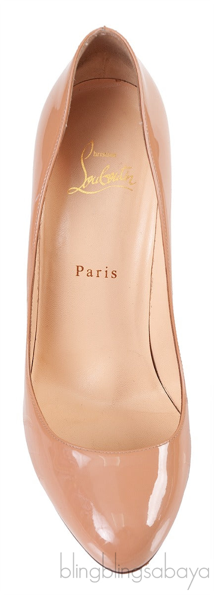 Nude Patent Leather Heels